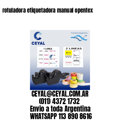 rotuladora etiquetadora manual opentex