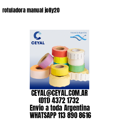 rotuladora manual jolly20
