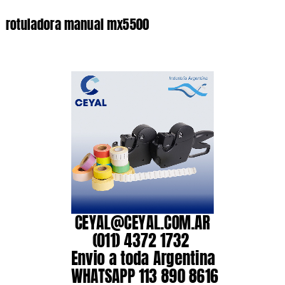 rotuladora manual mx5500