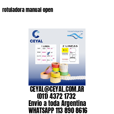 rotuladora manual open