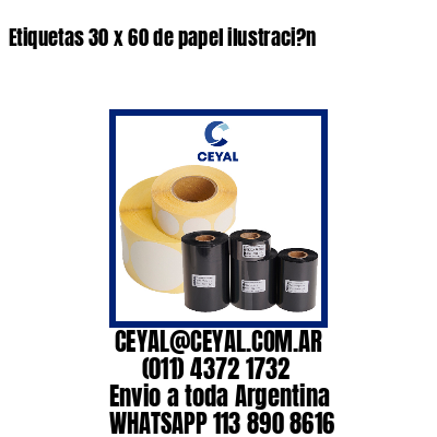 Etiquetas 30 x 60 de papel ilustraci?n