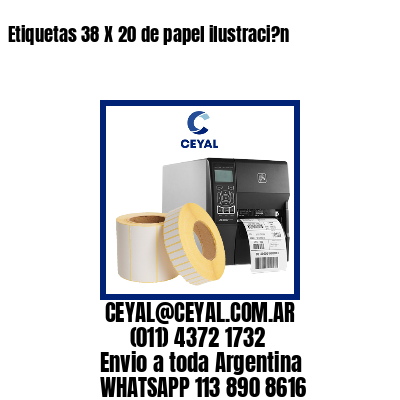 Etiquetas 38 X 20 de papel ilustraci?n