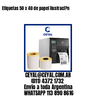 Etiquetas 50 x 40 de papel ilustraci?n