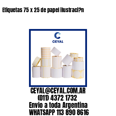 Etiquetas 75 x 25 de papel ilustraci?n