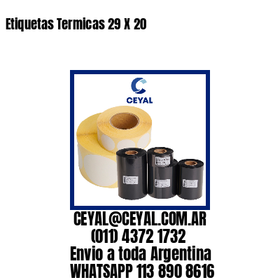 Etiquetas Termicas 29 X 20