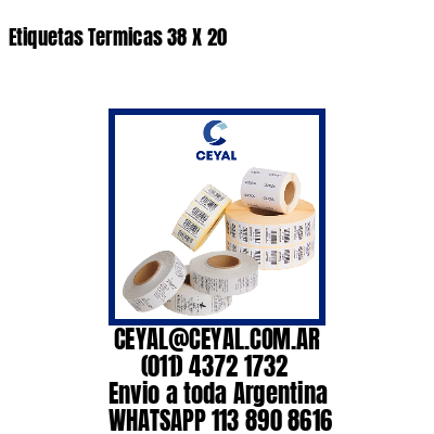 Etiquetas Termicas 38 X 20