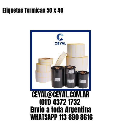 Etiquetas Termicas 50 x 40