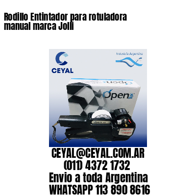 Rodillo Entintador para rotuladora manual marca Jolli