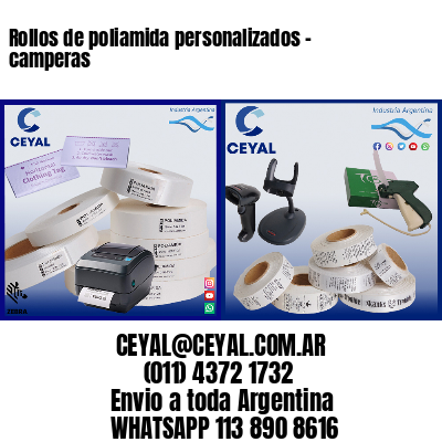 Rollos de poliamida personalizados – camperas