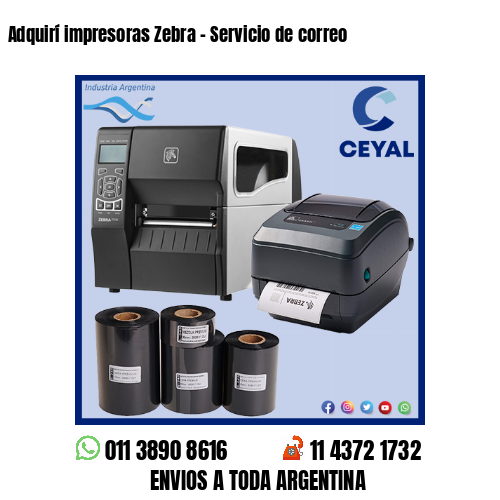 Adquirí impresoras Zebra – Servicio de correo