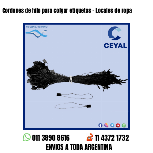 Cordones de hilo para colgar etiquetas – Locales de ropa