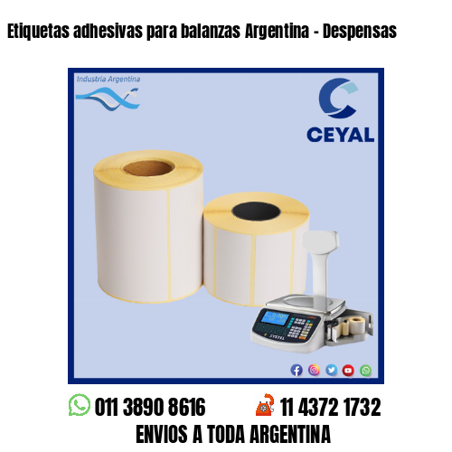 Etiquetas adhesivas para balanzas Argentina – Despensas