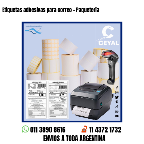 Etiquetas adhesivas para correo – Paquetería