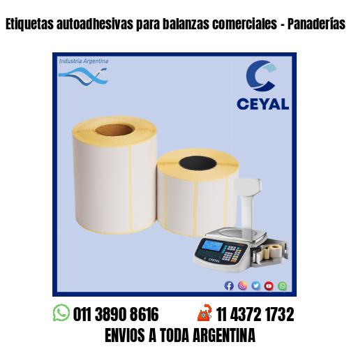 Etiquetas autoadhesivas para balanzas comerciales – Panaderías