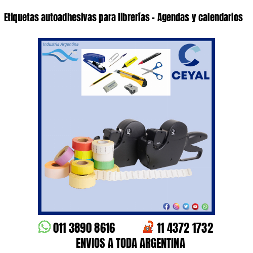 Etiquetas autoadhesivas para librerías – Agendas y calendarios