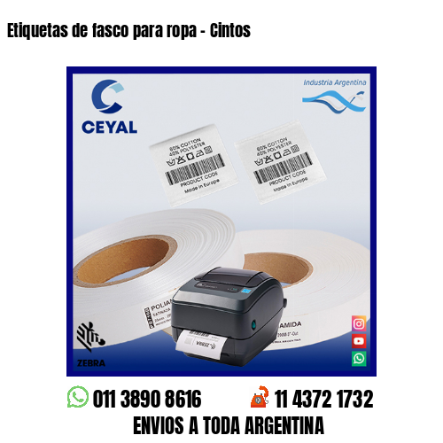 Etiquetas de fasco para ropa – Cintos