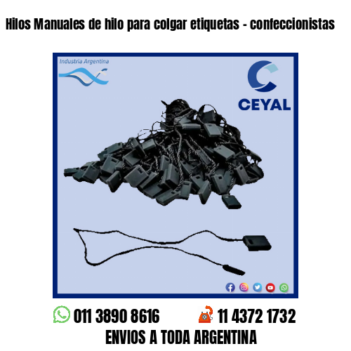 Hilos Manuales de hilo para colgar etiquetas – confeccionistas