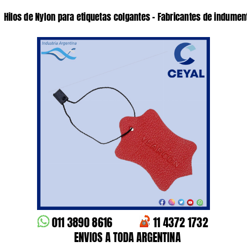Hilos de Nylon para etiquetas colgantes – Fabricantes de indumentaria