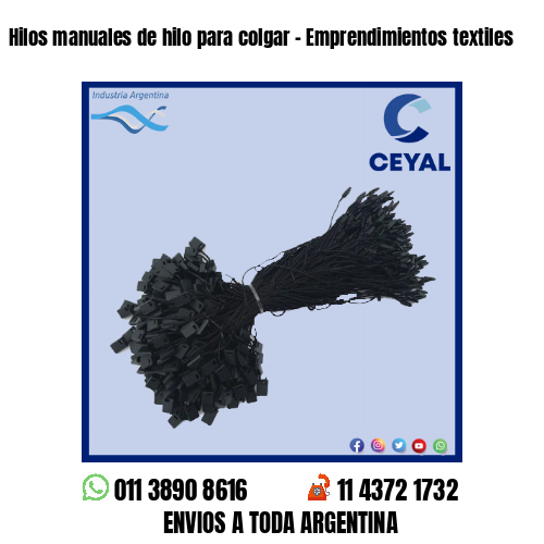Hilos manuales de hilo para colgar – Emprendimientos textiles