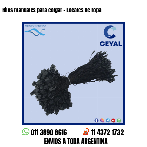 Hilos manuales para colgar – Locales de ropa