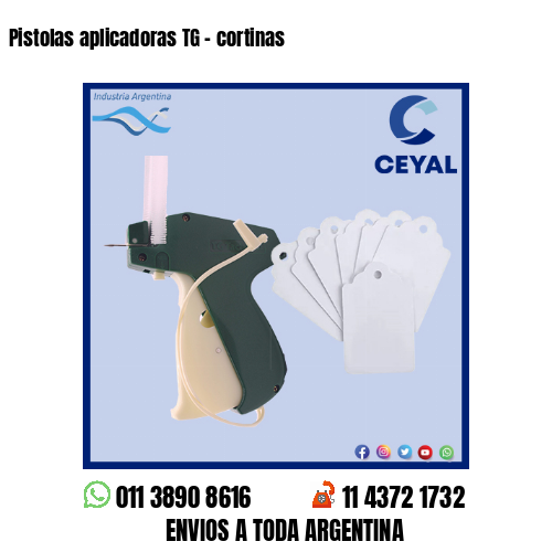Pistolas aplicadoras TG – cortinas