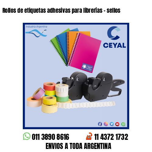 Rollos de etiquetas adhesivas para librerías – sellos