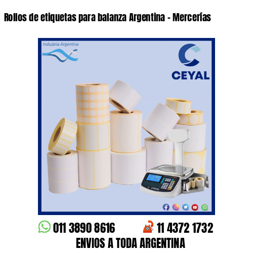 Rollos de etiquetas para balanza Argentina – Mercerías