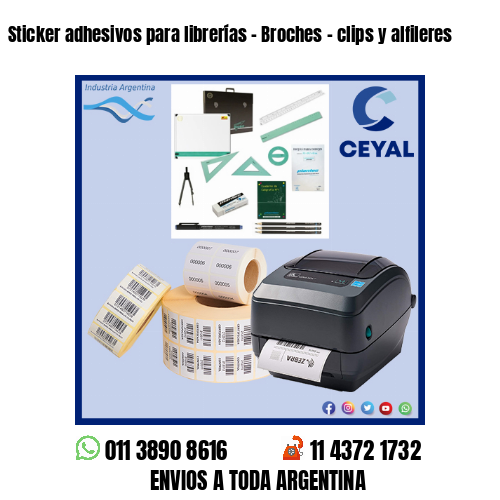 Sticker adhesivos para librerías – Broches – clips y alfileres