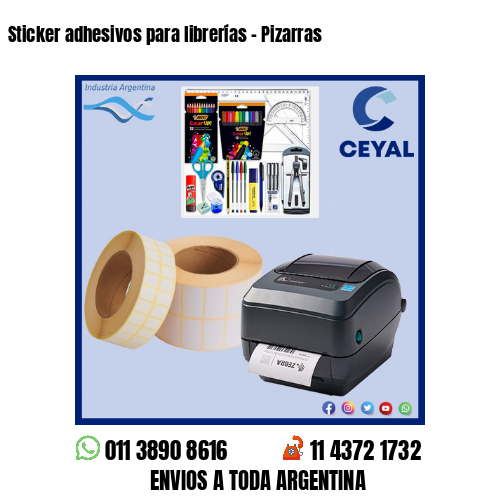 Sticker adhesivos para librerías – Pizarras