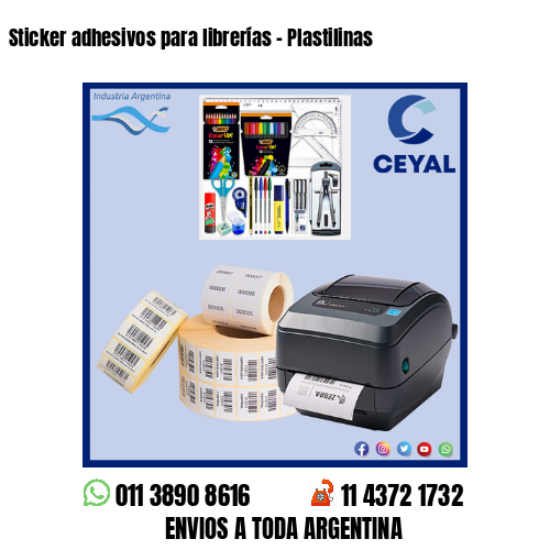 Sticker adhesivos para librerías – Plastilinas