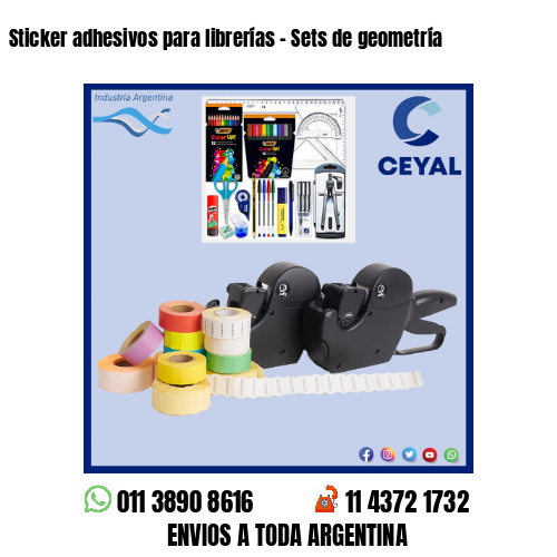 Sticker adhesivos para librerías – Sets de geometría