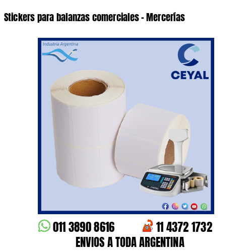 Stickers para balanzas comerciales – Mercerías