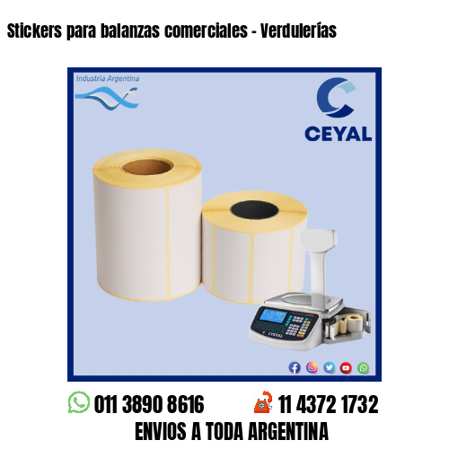 Stickers para balanzas comerciales – Verdulerías
