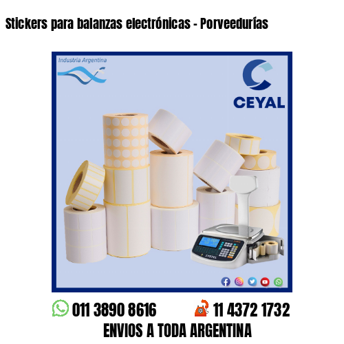 Stickers para balanzas electrónicas – Porveedurías