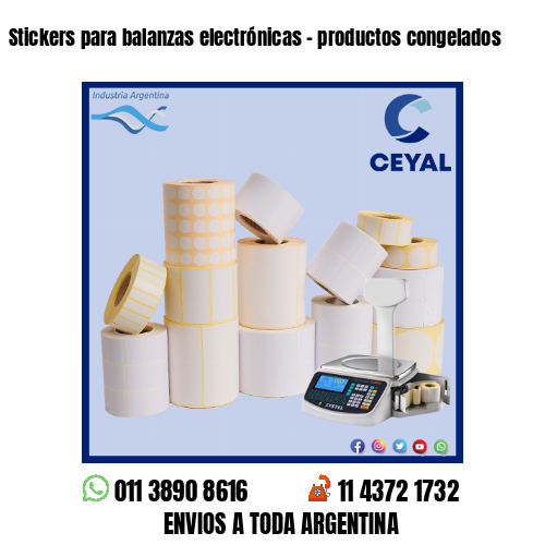 Stickers para balanzas electrónicas – productos congelados