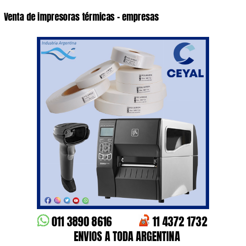 Venta de impresoras térmicas – empresas
