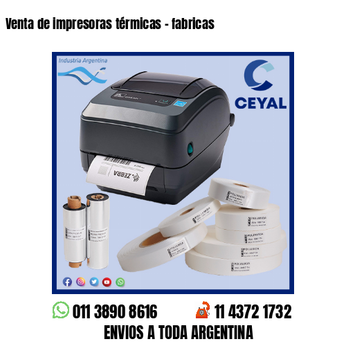 Venta de impresoras térmicas – fabricas
