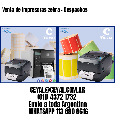 Venta de impresoras zebra – Despachos