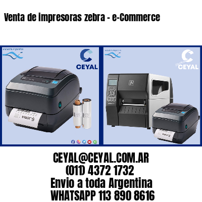 Venta de impresoras zebra – e-Commerce