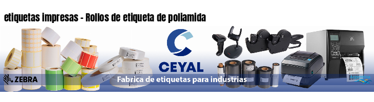 etiquetas impresas - Rollos de etiqueta de poliamida