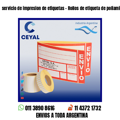 servicio de impresion de etiquetas – Rollos de etiqueta de poliamida