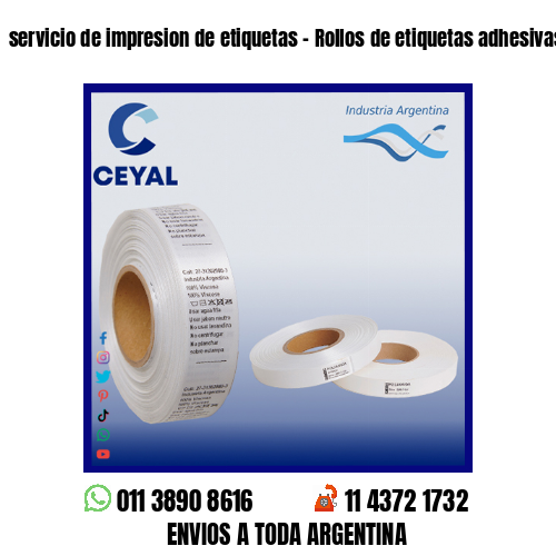 servicio de impresion de etiquetas – Rollos de etiquetas adhesivas y poliamida