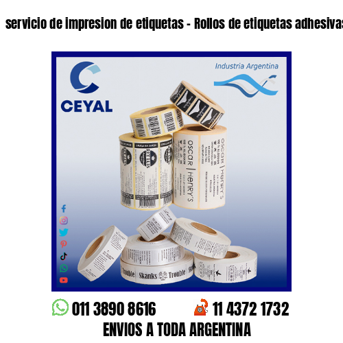 servicio de impresion de etiquetas – Rollos de etiquetas adhesivas