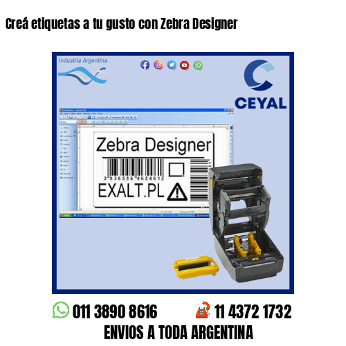 Creá etiquetas a tu gusto con Zebra Designer