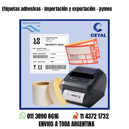 Etiquetas adhesivas – Importación y exportación – pymes