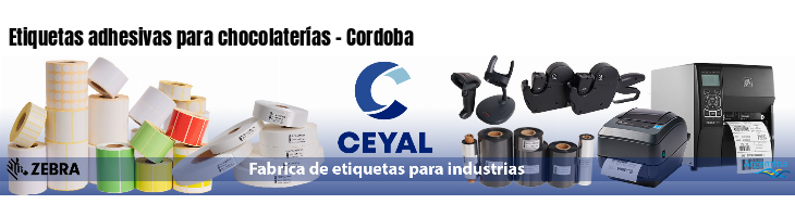 Etiquetas adhesivas para chocolaterías - Cordoba