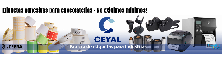 Etiquetas adhesivas para chocolaterías - No exigimos mínimos!