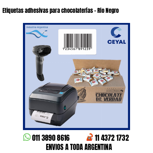 Etiquetas adhesivas para chocolaterías – Rio Negro