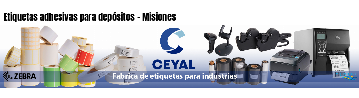Etiquetas adhesivas para depósitos - Misiones