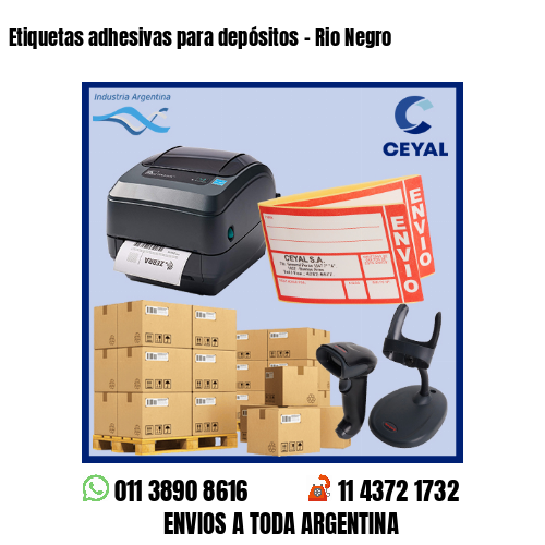Etiquetas adhesivas para depósitos – Rio Negro